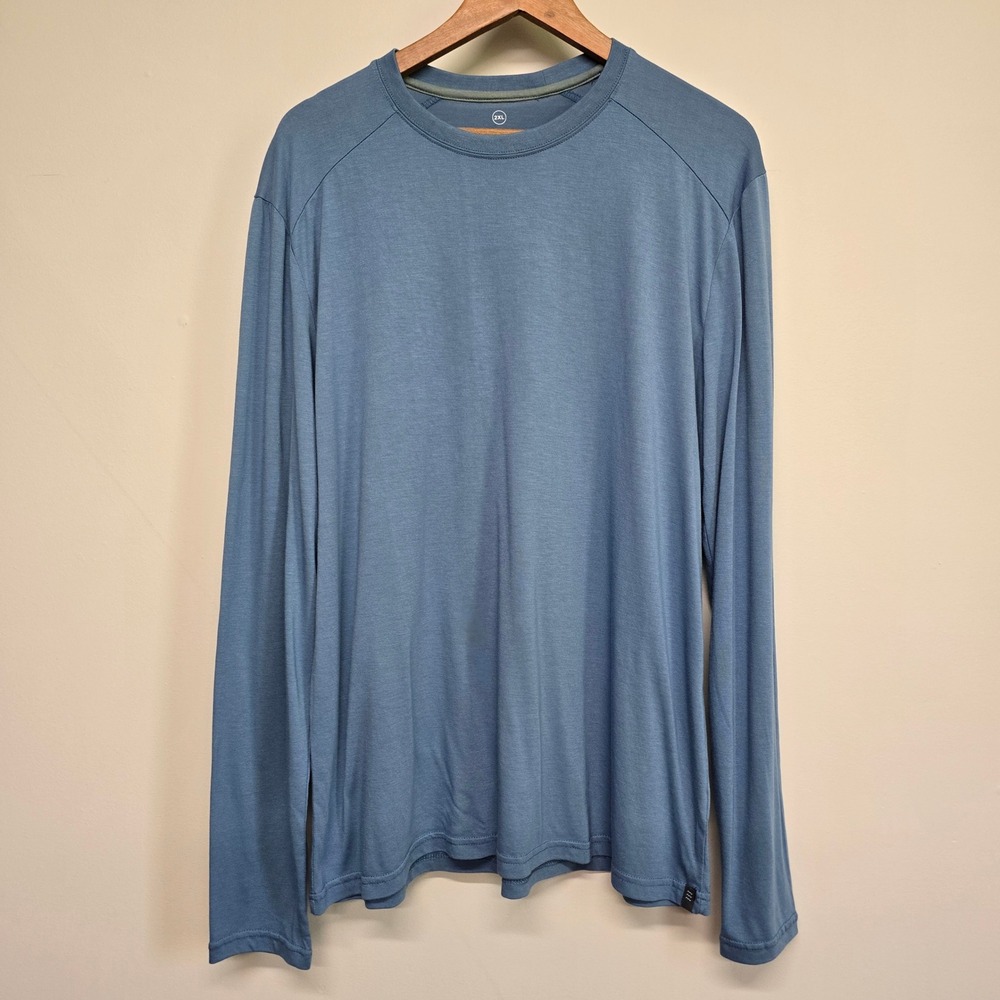 Free Fly Bamboo Long Sleeve Shirt Mens 2XL Blue Lightweight Gorpcore Coastal